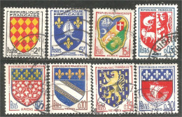 329 France 8 Timbres Armoiries Coat Of Arms (669) - Stamps