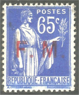 329 France 1937 Franchise Militaire Surcharge (543) - Military Postage Stamps