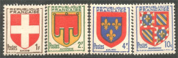 329 France Armoiries Coat Arms Savoie Auvergne Anjou Bourgogne TTB VF MLH * Neuf CH Légères (534) - Timbres