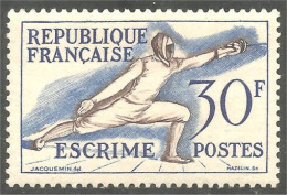 329 France 962 Fleuret Escrime Fencing Fechten Esgrima Scherma TTB VF MVLH * Neuf CH Très Légère (526) - Schermen