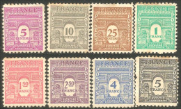 329 France Yv 620-628 Arc De Triomphe 1944 MH * Neuf (490) - 1944-45 Arco Del Triunfo