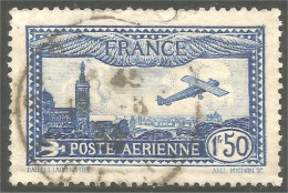 329 France Yv 6 1930 Avion Survolant Marseille Airplane Flugzeug Aereo (410a) - 1927-1959 Usati