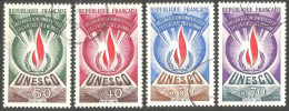 329 France Yv 39-42 UNESCO Droits De L'Homme (400) - Usados