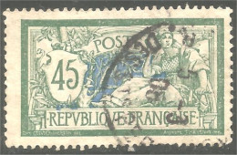 329 France Yv 143 Merson 45c Vert Et Bleu (386b) - 1900-27 Merson