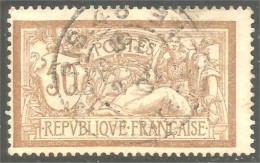 329 France Yv 120 Merson 50c Brun Et Gris (380b) - 1900-27 Merson