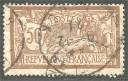 329 France Yv 120 Merson 50c Brun Et Gris (380a) - 1900-27 Merson