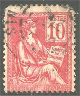 329 France Yv 112 Mouchon 10c Rose Cote 11.50€ (378b) - 1900-02 Mouchon