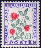 329 France Taxe 1964 Trèfle Rouge Red Clover MNH ** Neuf SC (319a) - 1960-.... Mint/hinged