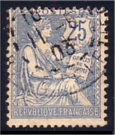 329 France 127 Mouchon 25c Bleu (194) - 1900-02 Mouchon