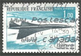 330 France Yv Av 43 Concorde Concord Avion Airplane Flugzeug Aereo (201) - 1960-.... Oblitérés