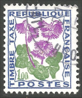 330 France Yv 102 Taxe 1f Soldanelle Des Alpes Fleur Flower Blume (180c) - 1960-.... Oblitérés