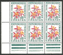 330 France Iaxe 98 Ancolie Fleur Bloc 6 Interpanneau Bord Feuille MNH ** Neuf SC (145) - 1960-.... Neufs