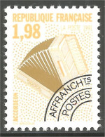 330 France Yv 214 Music Musique Accordéon Accordion Fisarmonica Akkordeon Préoblitéré Precancel MNH ** Neuf SC (86) - Music