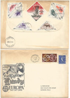 UK Britain 1961 FDC EUROPA  CEPT Lundy Island 8dec1961 Incl. Local Issues Overprinted Europa - To London - Marcofilia