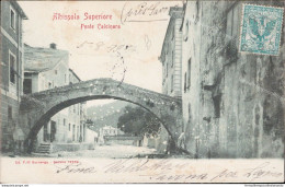 Am531 Cartolina Albissola Superiore Ponte Calcinara 1904 Provincia Di Savona - Artisti