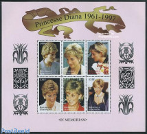 Gabon 1998 Death Of Diana 6v M/s, Mint NH, History - Charles & Diana - Kings & Queens (Royalty) - Nuevos