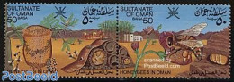 Oman 1983 Bees 2v [:], Mint NH, Nature - Bees - Insects - Omán