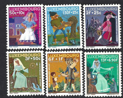 Luxembourg, Lussemburgo 1966; Fairy Tales With BLACK CAT . Complete Set. - Chats Domestiques