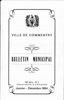 03 COMMENTRY .  BULLETIN  MUNICIPAL  DE 1984 - Commentry