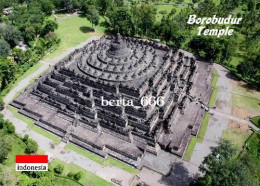 Indonesia Java Borobudur Temple Aerial View UNESCO New Postcard - Indonesia