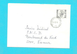 1744 Op Brief Met Met Treinstempel (ambulant) BRUXELLES-LUXEMBOURG - 1970-1980 Elström