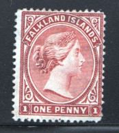 1891  Victoria   1d.  Venitian Red  SG 22  MM - MH - Falklandeilanden