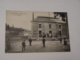 RHONE-40-COURS-HOTEL DES POSTES ET DES TELEGRAPHES-ANIMEE - Cours-la-Ville