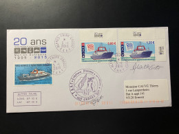 Lettre "Bateaux - Marion Dufresne" 03/01/2016 - 752/753 - TAAF - Crozet - Marine Nationale - Storia Postale