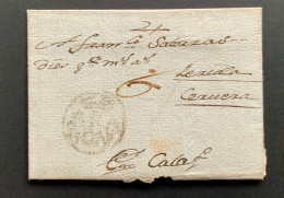 Muniesa A Calaf. 1784. Aragon. Marca 9 - ...-1850 Prephilately