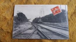 CPA CORMEILLES VUE INTERIEURE DE LA GARE 1911 ARRIVEE DU TRAIN - Gares - Avec Trains