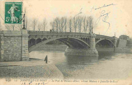 94 - Maisons Alfort - Le Pont De Maisons-Alfort Reliant Maisons à Joinville-le-Pont - Animée - CPA - Oblitération Ronde  - Maisons Alfort