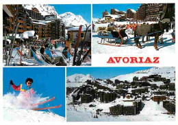 74 - Avoriaz - Multivues - Ski - Chevaux - Traineau - Hiver - Neige - CPM - Voir Scans Recto-Verso - Avoriaz