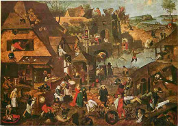 Art - Peinture - Pierre Brueghel - Les Proverbes Flamands - CPM - Voir Scans Recto-Verso - Peintures & Tableaux