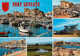 11 - Leucate - Port Leucate - Multivues - Automobiles - Bateaux - Blasons - CPM - Voir Scans Recto-Verso - Leucate