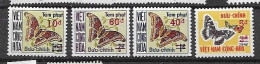 South Vietnam 1974 Postage Due Butterfly Set 10 Euros Mnh ** - Vietnam