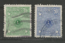 PHILIPPINES / POSTE AERIENNE N° 44 + N° 45 OBLITERE - Filippine