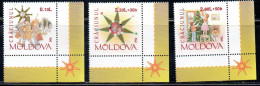 MOLDAVIA MOLDOVA 1996 CHRISTMAS NATALE NOEL WEIHNACHTEN NAVIDAD COMPLETE SET SERIE COMPLETA MNH - Moldavie