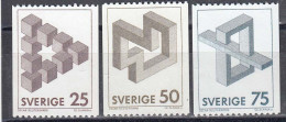 Schweden 1982 - Unmoegliche Figuren, Mi-Nr. 1182/84, MNH** - Ongebruikt