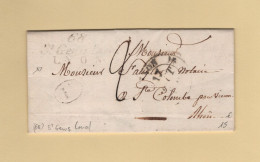 St Genis Laval - 68 - Rhone - Cursive - Lyon - 1801-1848: Voorlopers XIX