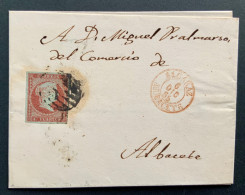 España Albacete 1855 - Covers & Documents