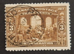 CANADA YT 107 OBLITERE "CONFERENCE DU QUEBEC" ANNÉE 1917 - Used Stamps