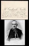 CARTE DE VISITE - CARDINALE CARLO NOCELLA 1826-1908 WITH MANUSCRIPT ANNOTATION ROMA 13 AGOSTO 1906 - Visiting Cards