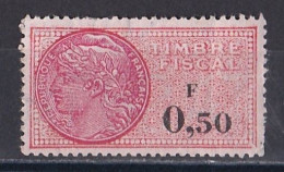 Timbre Fiscal 0.50 F  Sans Gomme - Altri & Non Classificati