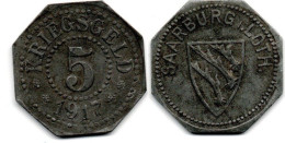 MA 34869  // Sarrebourg - Saarburg   -- 5 Pfennig 1917  --   TTB - Monetari / Di Necessità