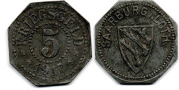 MA 34869  // Sarrebourg - Saarburg   -- 5 Pfennig 1917  --   TTB - Noodgeld