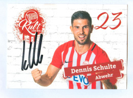 Fußball-Autogrammkarte AK Dennis Schulte Kickers Offenbach 18-19 Neunkirchen-Seelscheid Carl Zeiss Jena Offenbach / Main - Autografi