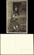 Ansichtskarte  Menschen / Soziales Leben - Frau Und Mädchen Auf Ast-Bank 1940 - Personen
