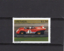 Ferrari 312 B  -  Ferrari Racing Cars - Grenada 1v Neuf/Mint/MNH Timbre - Autos