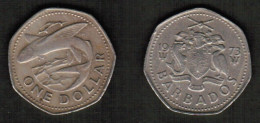 BARBADOS   $1.00 DOLLAR 1973 (KM # 14.1) #7804 - Barbados