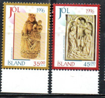 ISLANDA ICELAND ISLANDE 1996 CHRISTMAS NATALE NOEL WEIHNACHTEN NAVIDAD JOL COMPLETE SET SERIE COMPLETA MNH - Unused Stamps